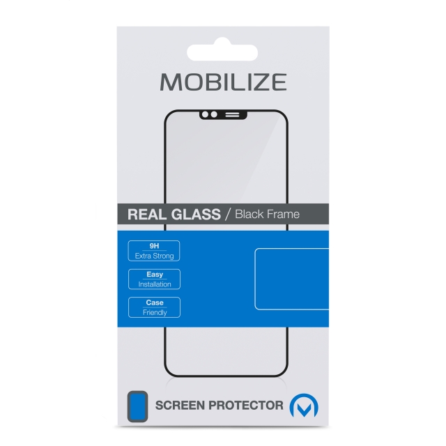 Mobilize CURVED Safety tempered Glass Schutzfolie OPPO Reno5 Pro Plus 5G / Find X3 Neo schwarz