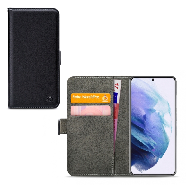 Mobilize Classic Gelly Wallet Book Case Samsung Galaxy S21 G991B schwarz