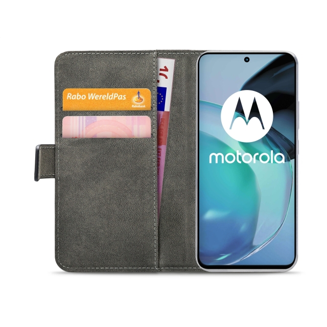 Mobilize Classic Gelly Wallet Book Case Motorola Moto G72 4G schwarz