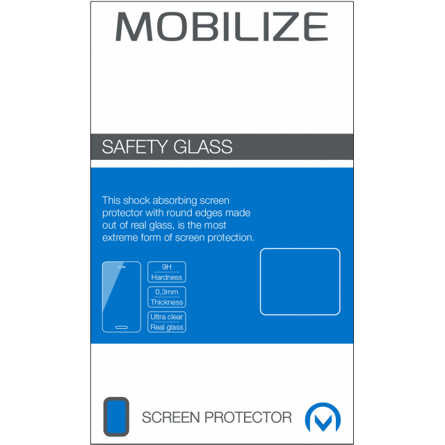 Mobilize Fullscreen Safety tempered Glass Schutzfolie Nokia 7.1 schwarz