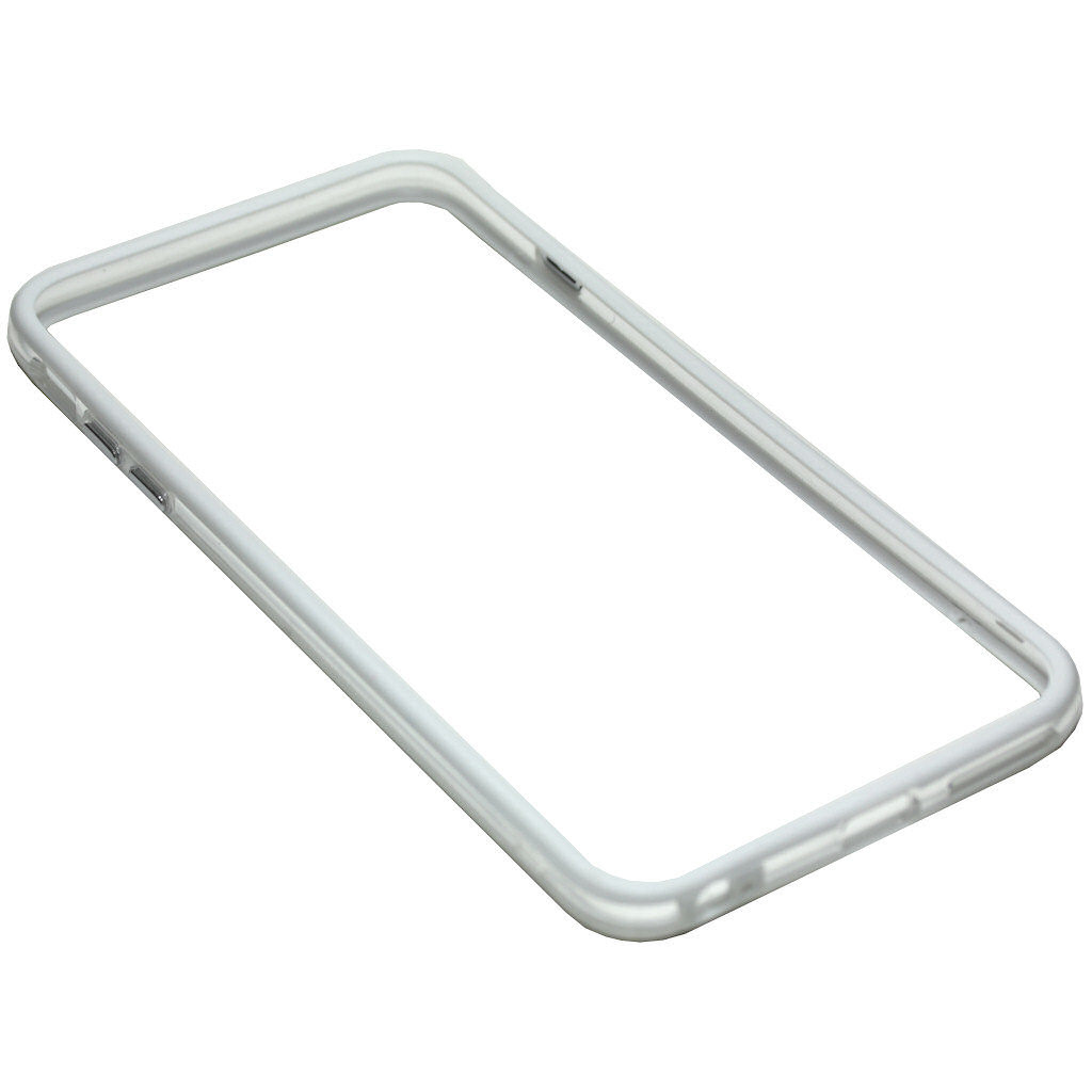 Bumper für Apple iPhone 6 Plus 6s Plus weiß transparent