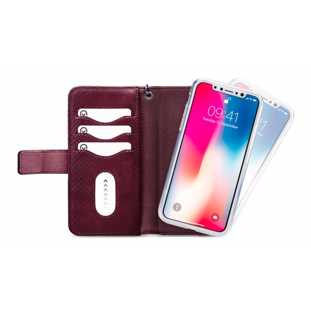 Mobilize 2in1 Gelly Wallet Zipper Case Apple iPhone Xs Max Bordeaux