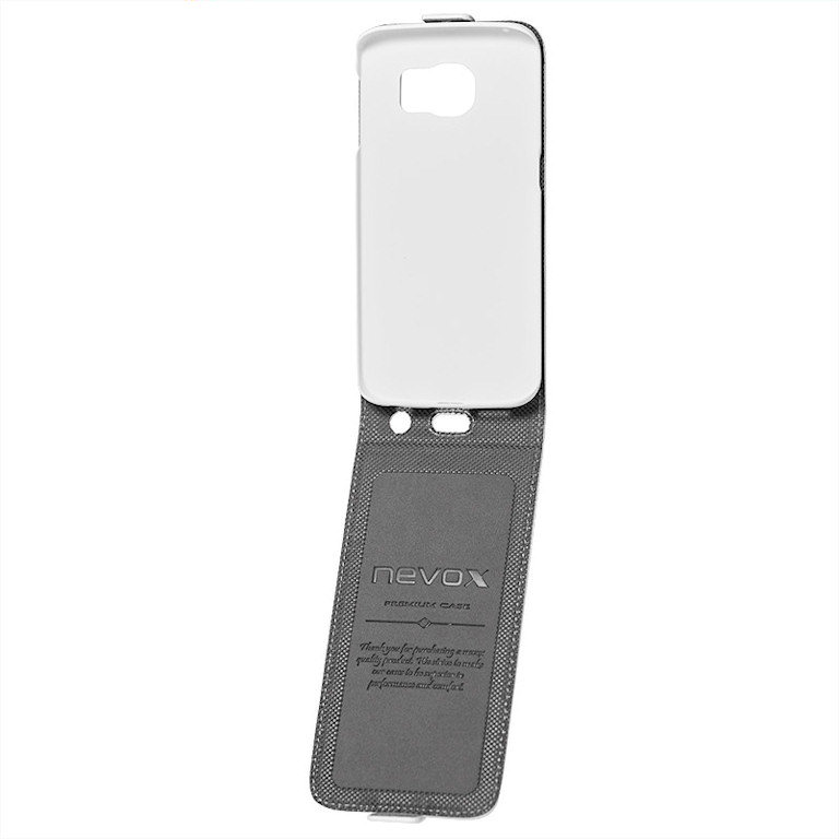 nevox RELINO Flip Tasche für Samsung Galaxy S6 edge G925F weiß