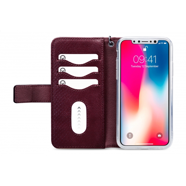 Mobilize 2in1 Gelly Wallet Zipper Case Apple iPhone Xs Max Bordeaux