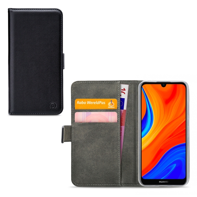Mobilize Classic Gelly Wallet Book Case Huawei Y6s 2019 schwarz