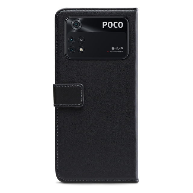 Mobilize Classic Gelly Wallet Book Case Xiaomi Poco M4 Pro 4G schwarz