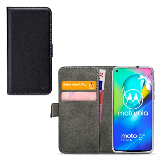 Mobilize Classic Gelly Wallet Book Case Motorola Moto G8 Power schwarz