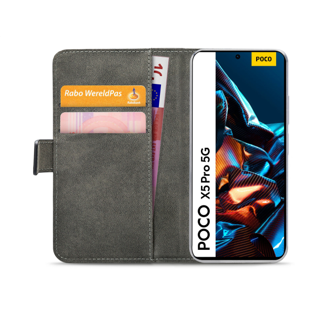 Mobilize Classic Gelly Wallet Book Case Xiaomi Poco X5 Pro 5G schwarz