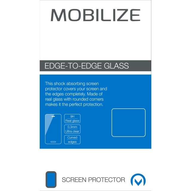 Mobilize CURVED Safety tempered Glass Schutzfolie vivo X80 Pro 5G schwarz