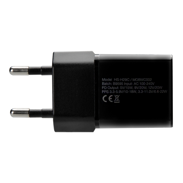 Mobilize Wall Charger Ladegerät  USB-C 20W PD/PPS schwarz