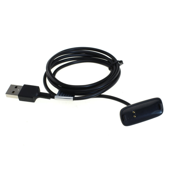 USB Ladekabel kompatibel zu Fitbit Inspire 2 schwarz