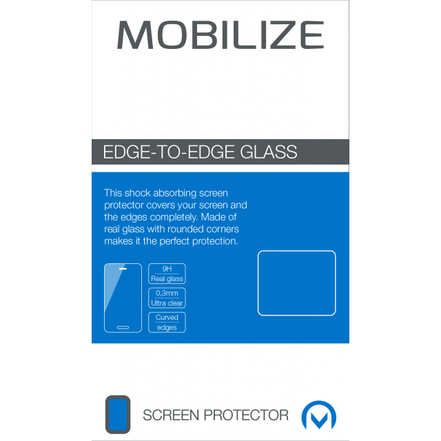 Mobilize CURVED Safety tempered Glass Schutzfolie Samsung Galaxy S8 G950F schwarz