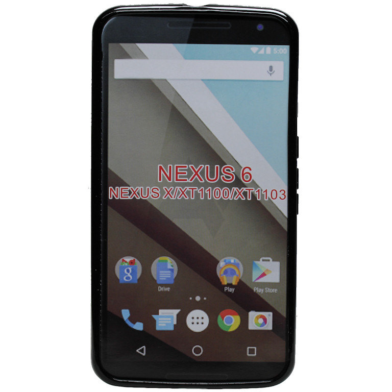 Rubber Case X-Style Google Nexus 6 schwarz