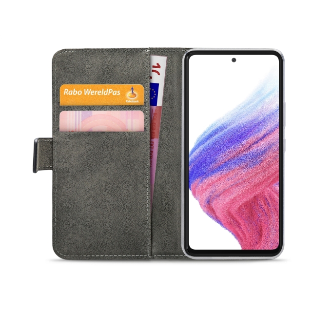 Mobilize Classic Gelly Wallet Book Case Samsung Galaxy A53 5G A536B schwarz