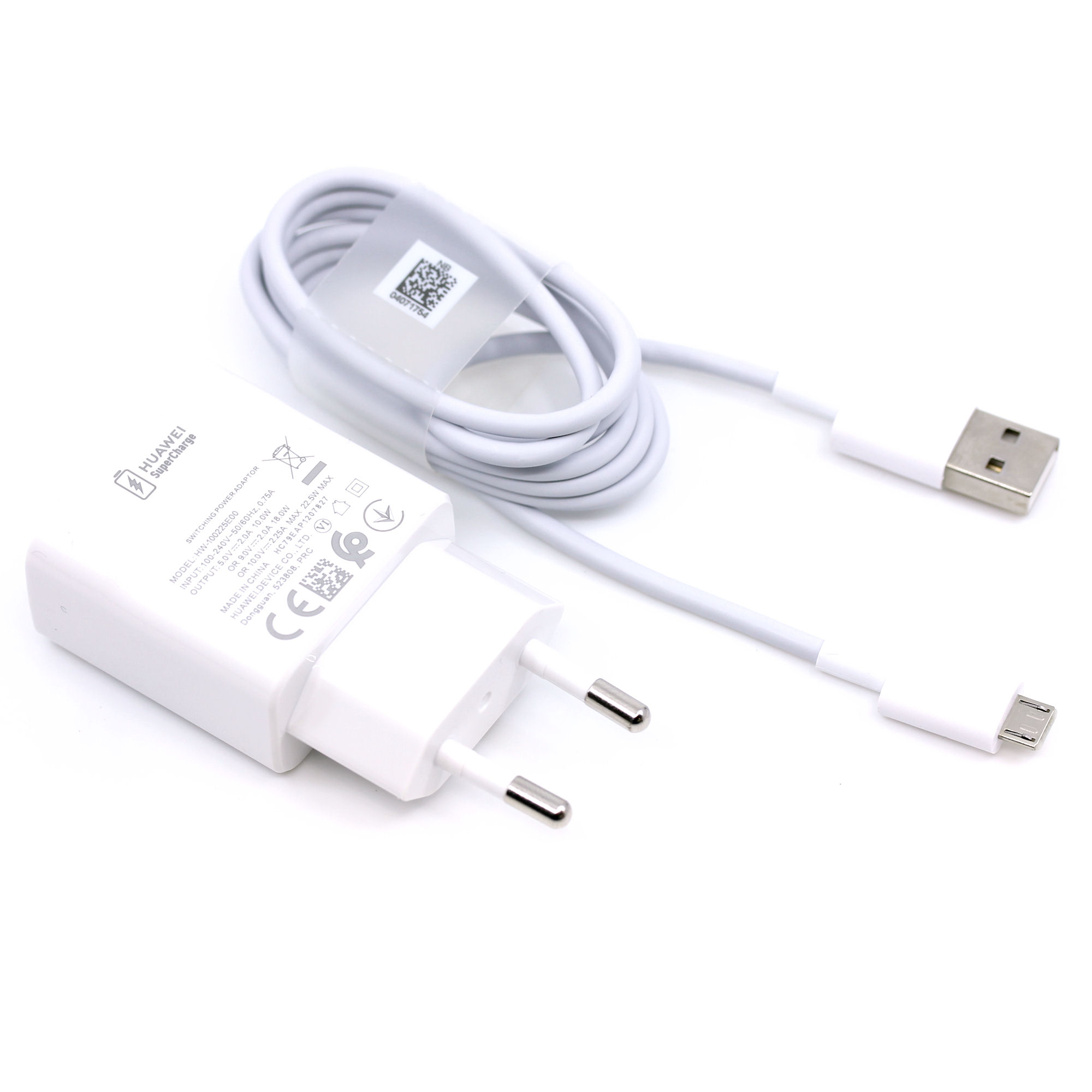 Huawei Ladegerät HW-100225E00 22,5W Micro-USB mit Kabel weiß