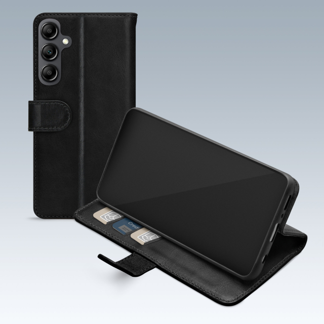 Mobilize Premium Gelly Wallet Book Case Samsung Galaxy A14 4G A14 5G A145F A146B schwarz