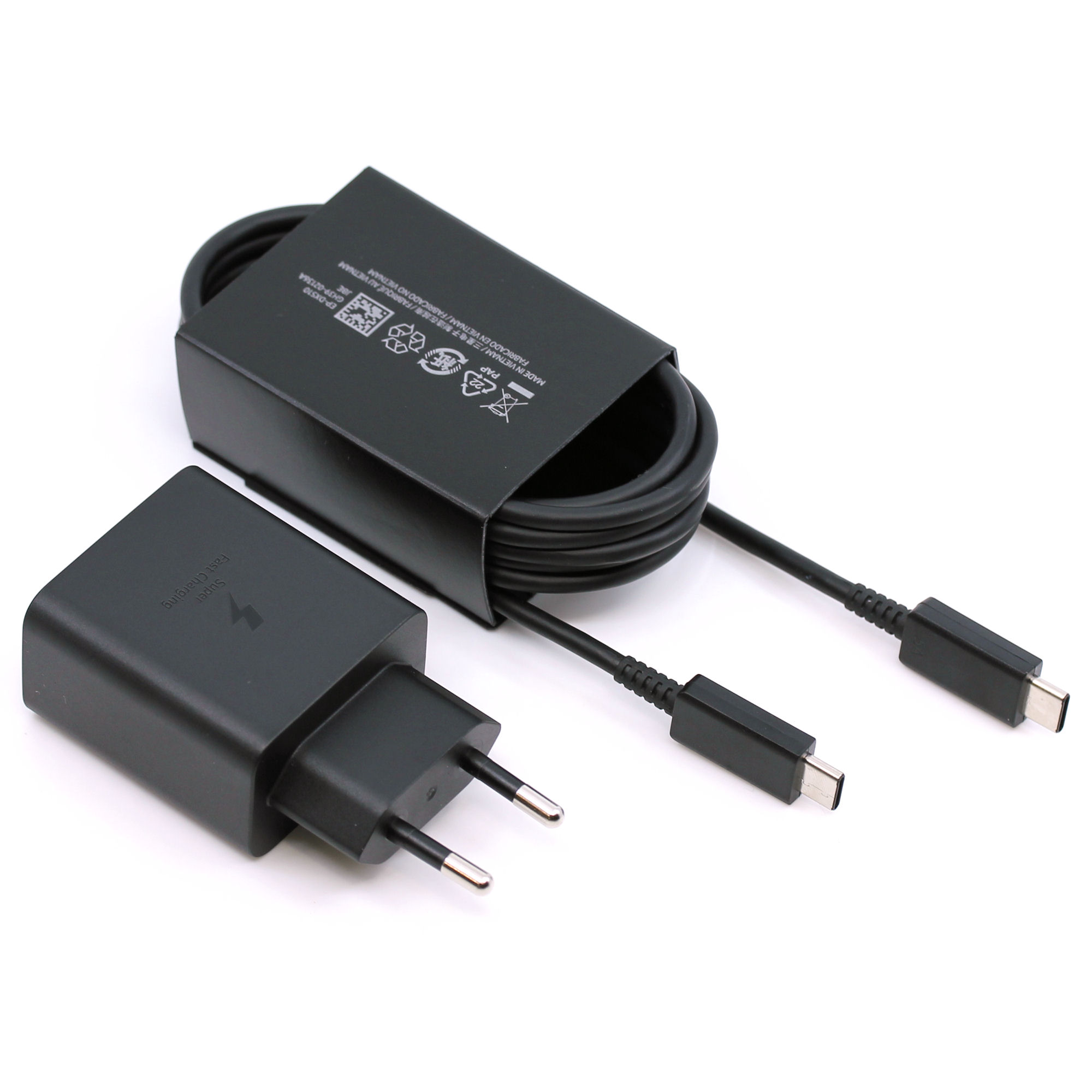 Samsung Ladegerät EP-T4510XBEGEU 45W USB Typ-C mit Kabel schwarz