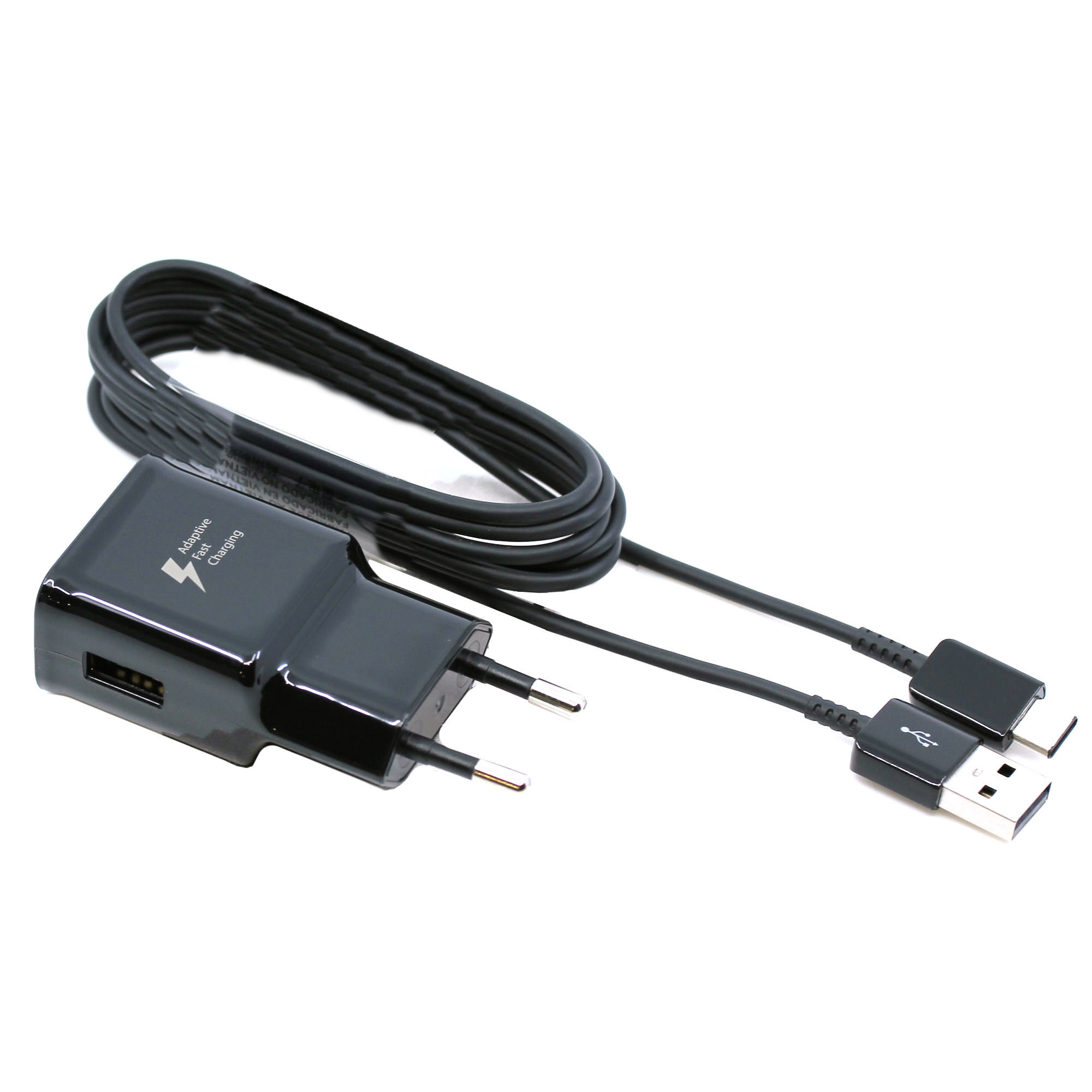 Samsung Ladegerät EP-TA20EBEC 15W USB Typ-C mit Kabel schwarz