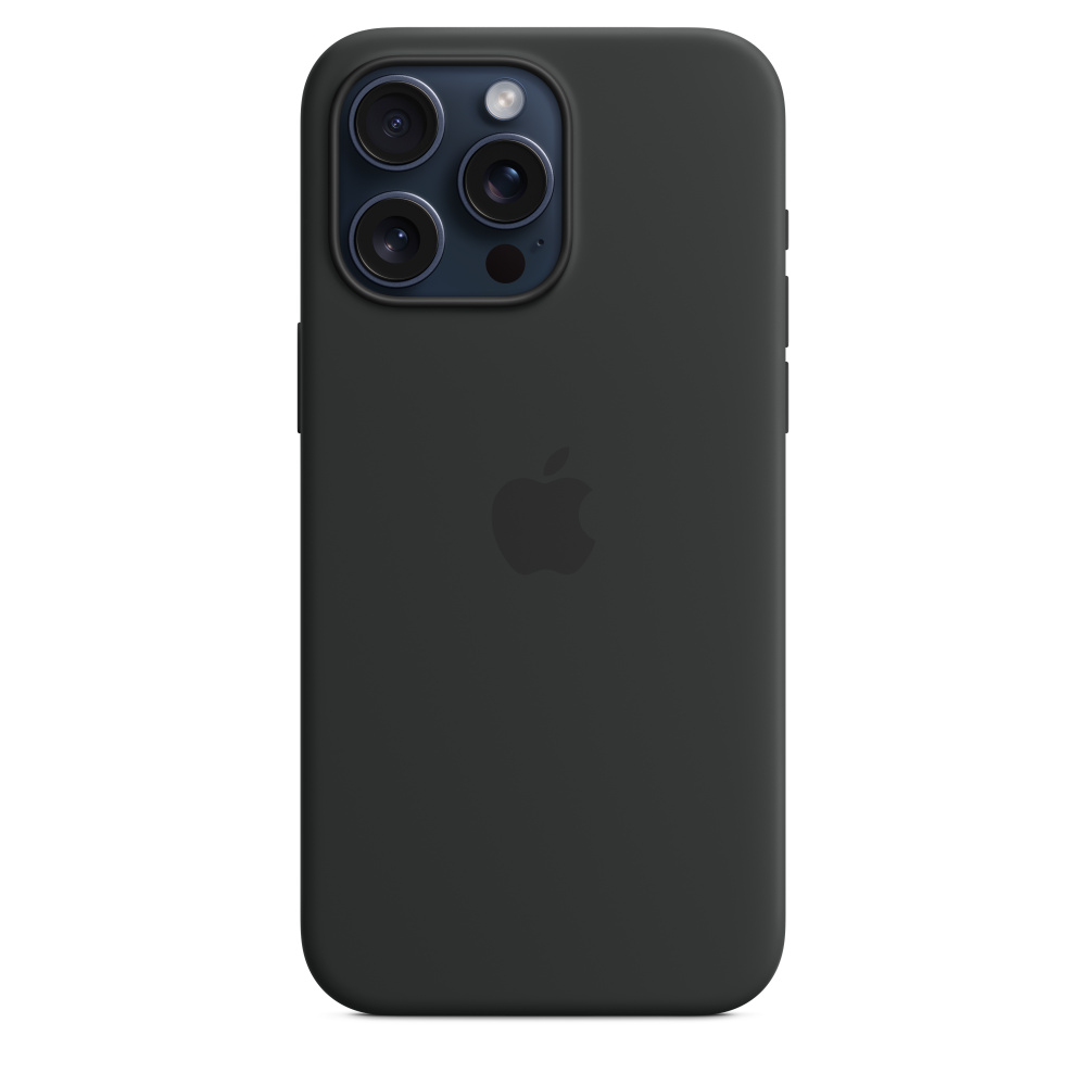 Apple iPhone 15 Pro Max Silicone Case mit MagSafe MT1M3ZM/A schwarz