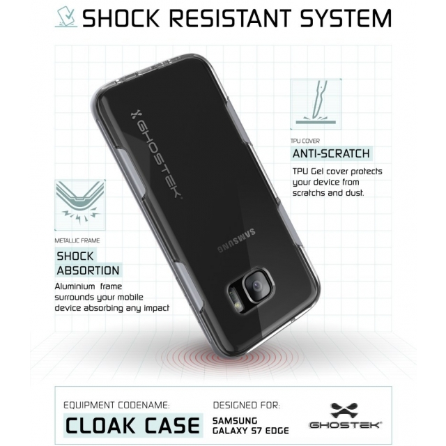 Ghostek Cloak Protective Case Samsung Galaxy S7 Edge G935F Silber