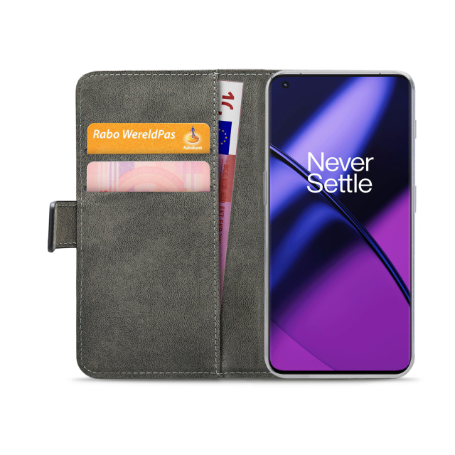 Mobilize Classic Gelly Wallet Book Case OnePlus 11 schwarz