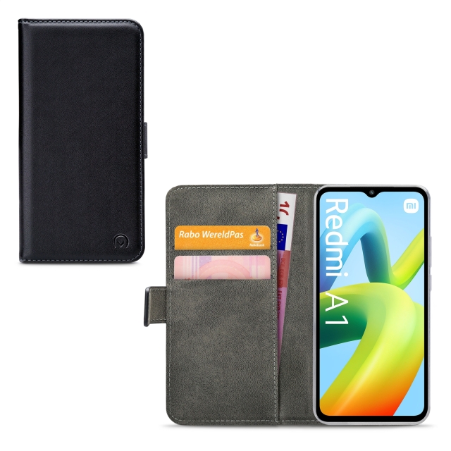 Mobilize Classic Gelly Wallet Book Case Xiaomi Redmi A1 4G schwarz