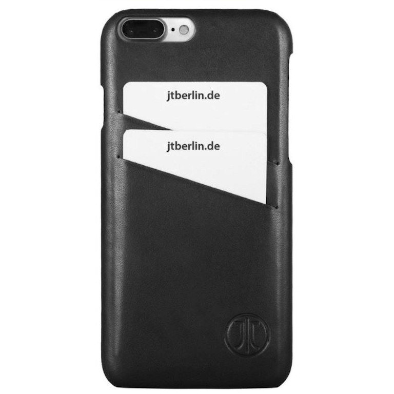 JT Berlin Leather Cover Style für Apple iPhone 7 Plus 8 Plus schwarz