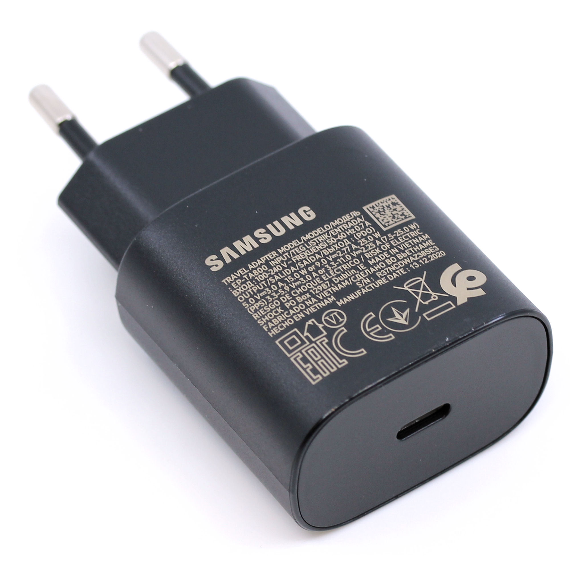 Samsung Ladegerät EP-TA800NBEGEU 25W USB-C schwarz