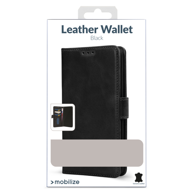 Mobilize Leather Wallet Samsung Galaxy A55 5G A556B schwarz