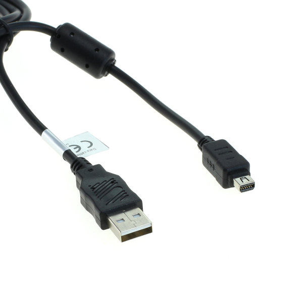 USB Datenkabel für Olympus mju 1000, 1030 SW, 1040, 1050 SW, 1060, 1200, 700, 7000, 720 SW, 725 SW