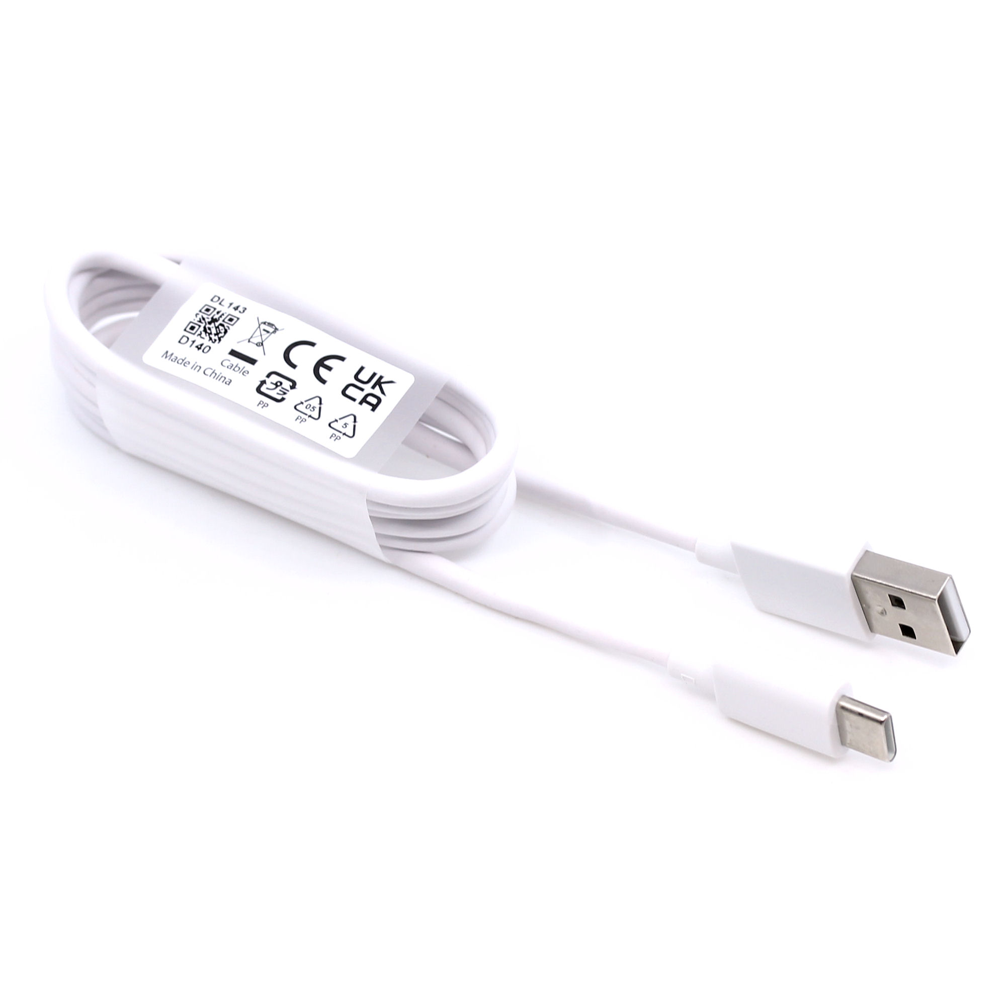 Datenkabel USB Typ C Original Realme DL143 1 m 3A 10 - 33W weiß