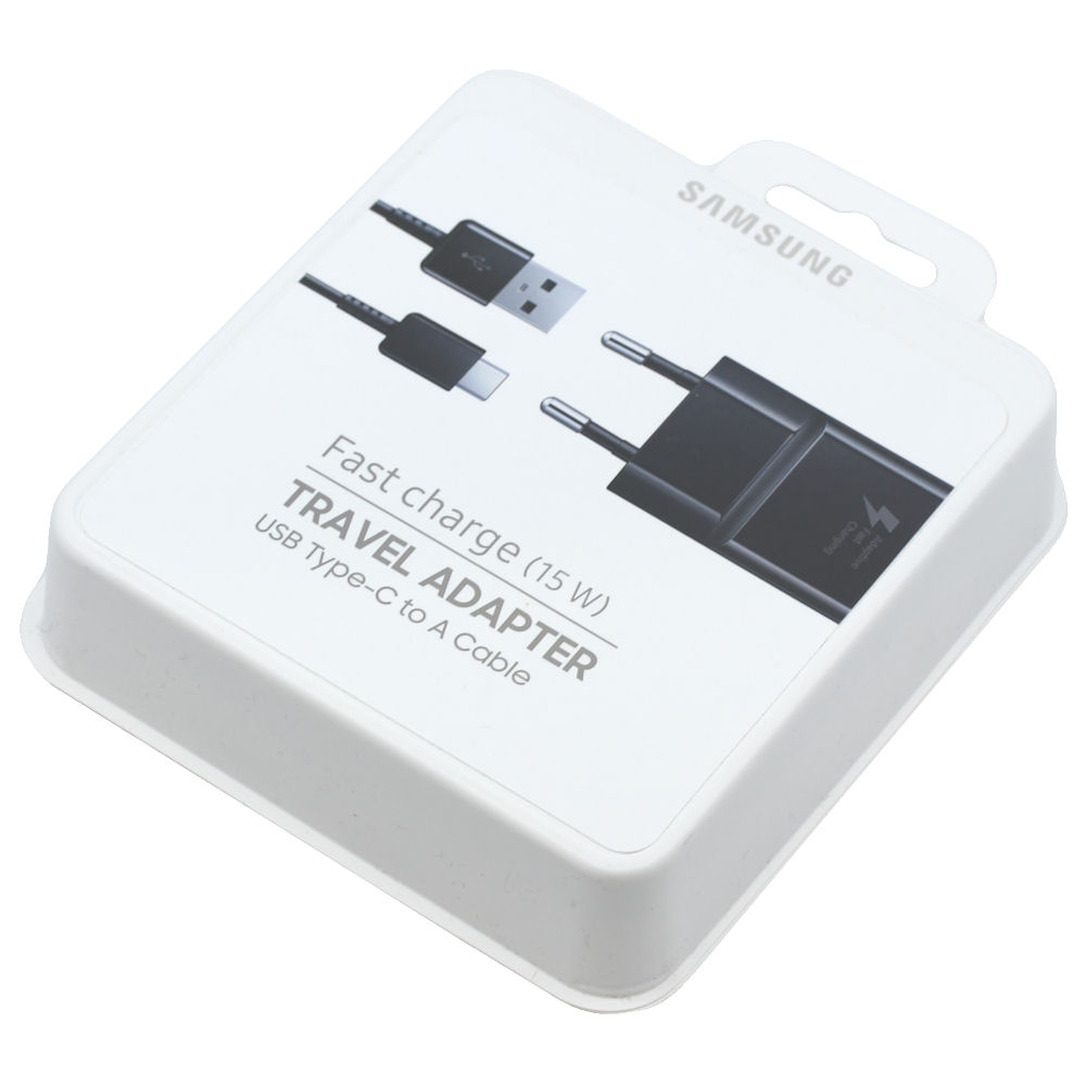 Samsung Ladegerät EP-TA20EBECGWW 15W USB Typ-C mit Kabel schwarz