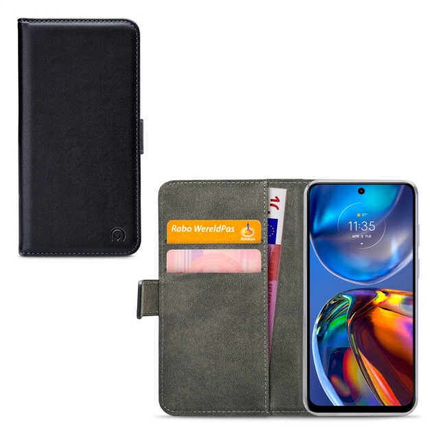 Mobilize Classic Gelly Wallet Book Case Motorola Moto E32 E32s schwarz