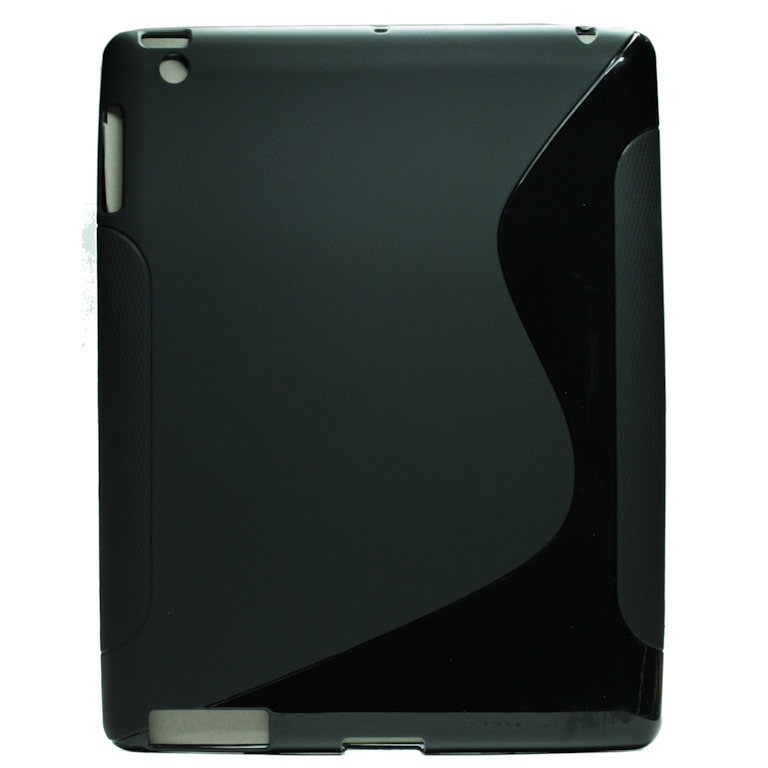 Rubber Case Wave Apple iPad 3rd Generation schwarz