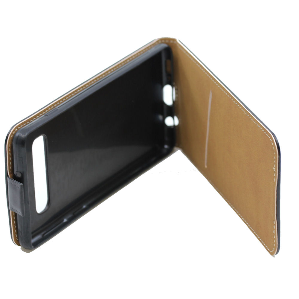 Kunstleder Flipcase Tasche Samsung Galaxy S10 G973F schwarz