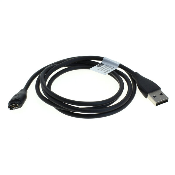USB Ladekabel / Datenkabel kompatibel zu Garmin Fenix 5 / Fenix 6 schwarz