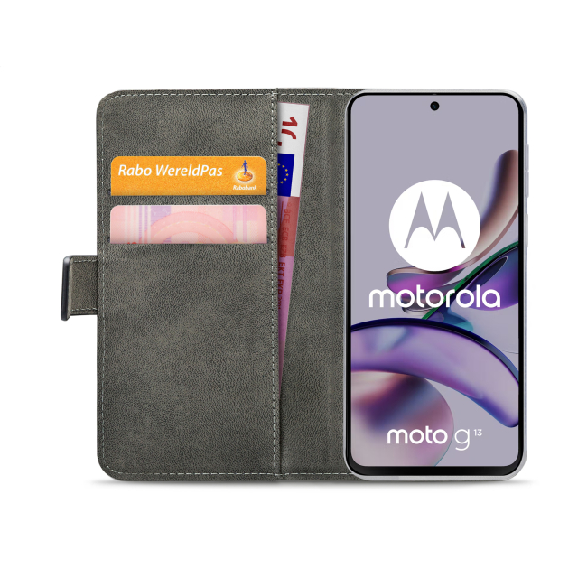 Mobilize Classic Gelly Wallet Book Case Motorola Moto G13 4G/G23 4G schwarz