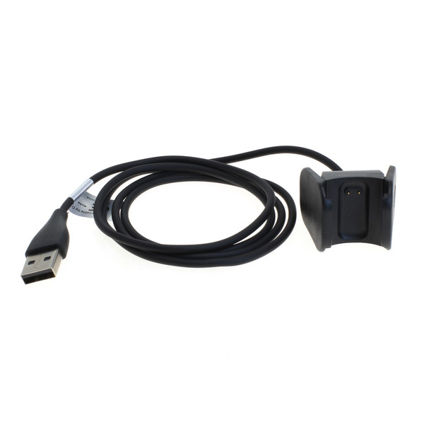 USB Ladekabel kompatibel zu Fitbit Charge 3 schwarz