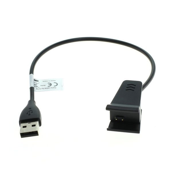 USB Ladekabel kompatibel zu Fitbit Alta schwarz