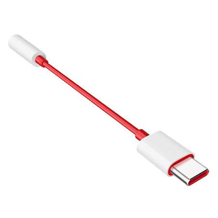 Adapter Original OnePlus Typ-C auf 3,5mm Klinke rot/weiß
