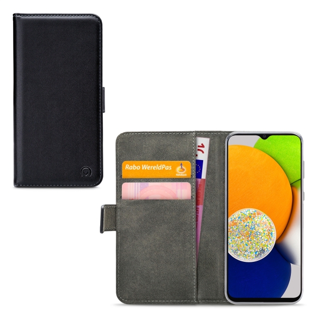 Mobilize Classic Gelly Wallet Book Case Samsung Galaxy A03 A036F schwarz
