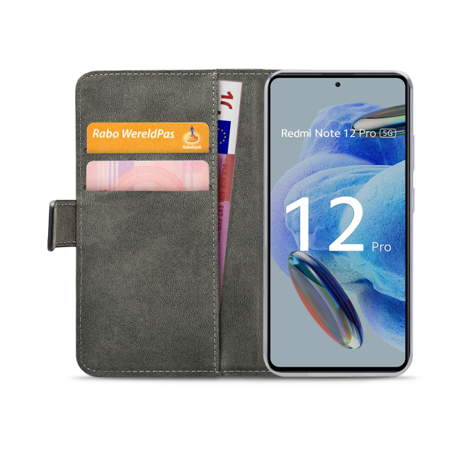 Mobilize Classic Gelly Wallet Book Case Xiaomi Redmi Note 12 Pro 5G schwarz