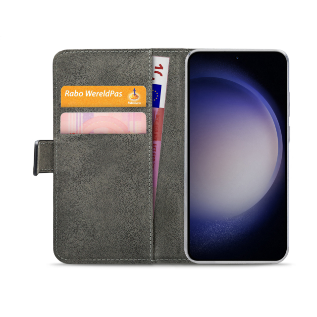 Mobilize Classic Gelly Wallet Book Case Samsung Galaxy S23 S911B schwarz