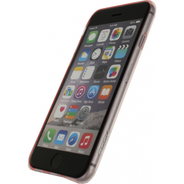 Rock Fla TPU Case Apple iPhone 6 6S Transparent Pink